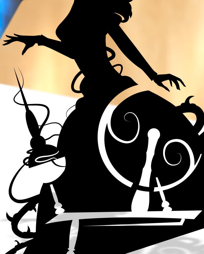 UNFRAMED Princess Aurora paper cut art
