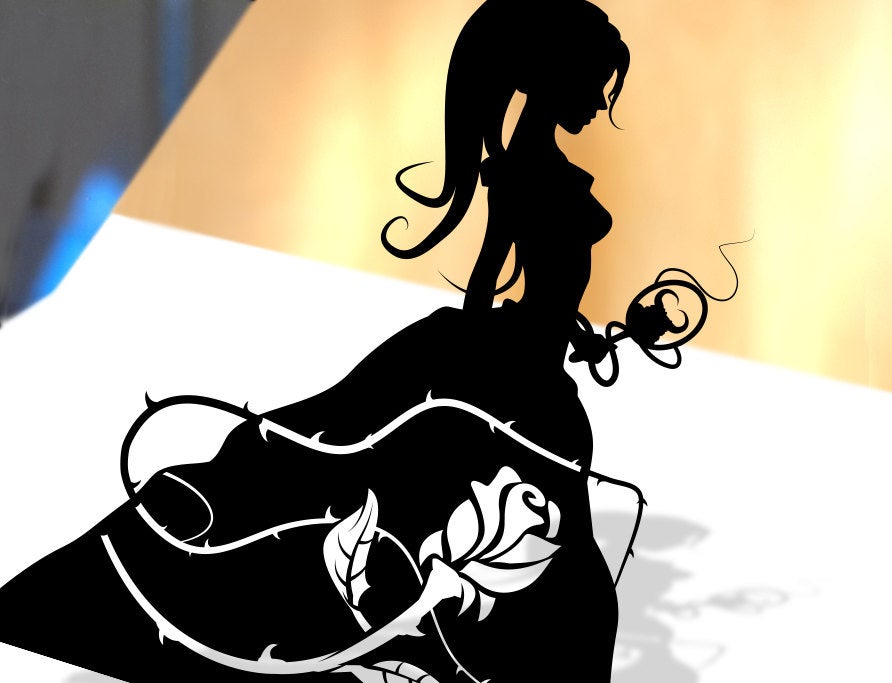 UNFRAMED Belle - Beauty and the Beast paper cut art