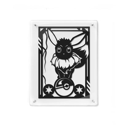 FRAMED Pokemon - Eevee paper cut art