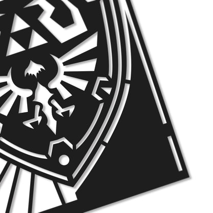 UNFRAMED Zelda - Hyrule Shield paper cut art