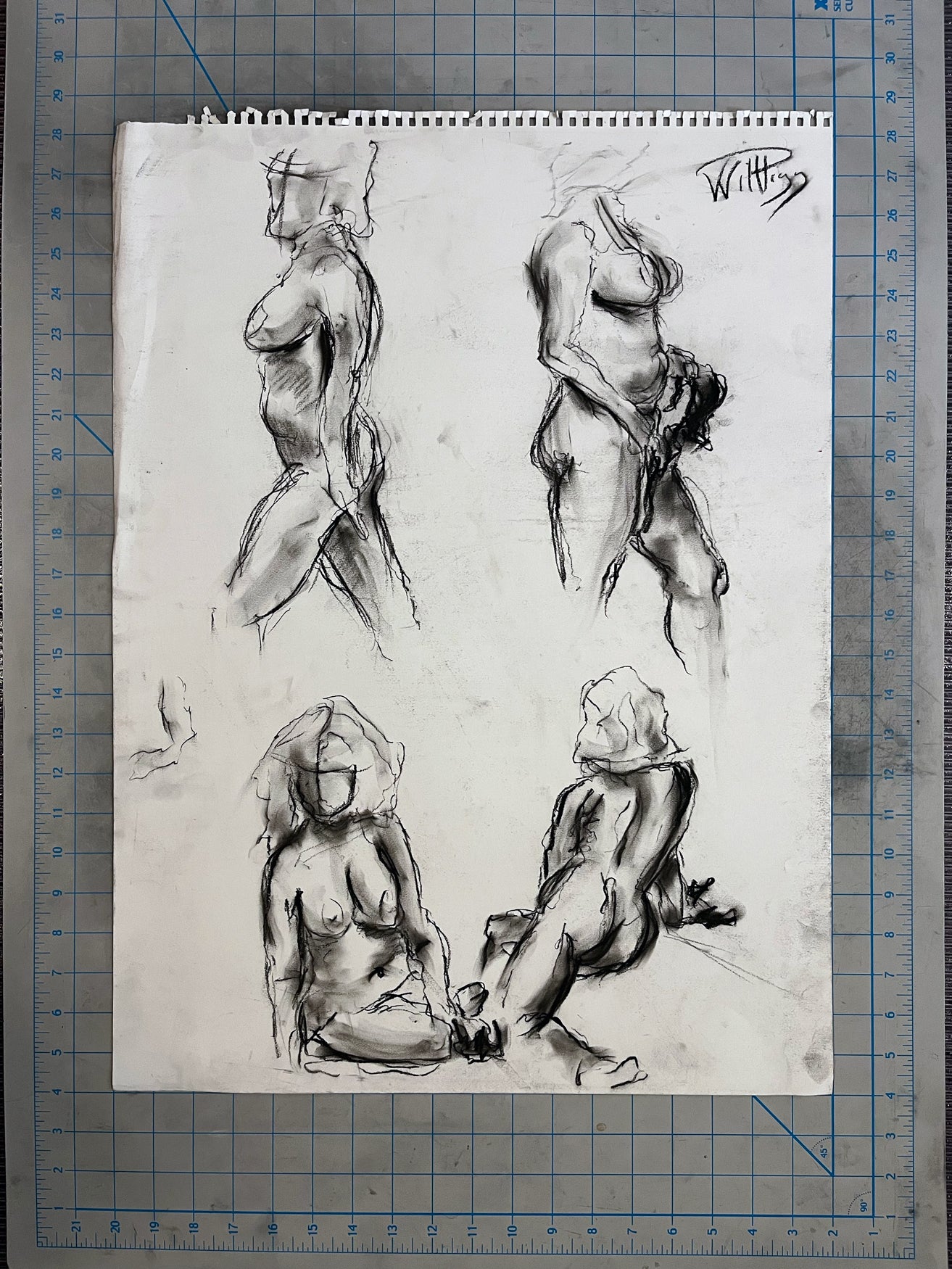 Gesture 1 - Original Charcoal Illustration