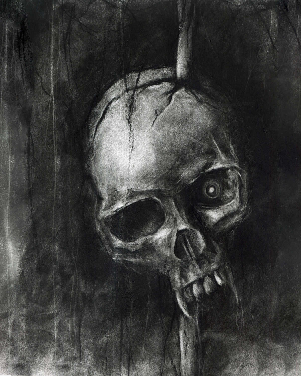 Vamp Skull illustration print
