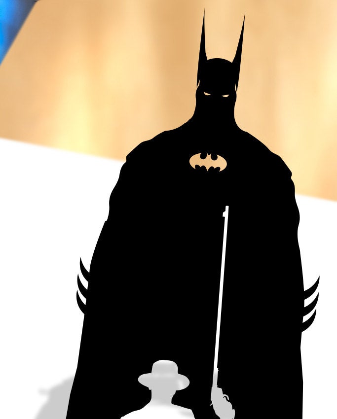 FRAMED Gotham Parade Batman & Joker - paper cut art