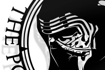 UNFRAMED Kylo Darkness - Star Wars paper cut art