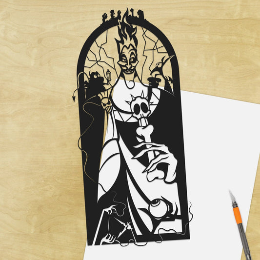 UNFRAMED Hades - Hercules paper cut art
