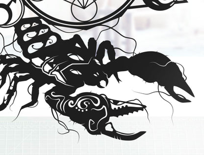 FRAMED Scorpio Zodiac - paper cut art