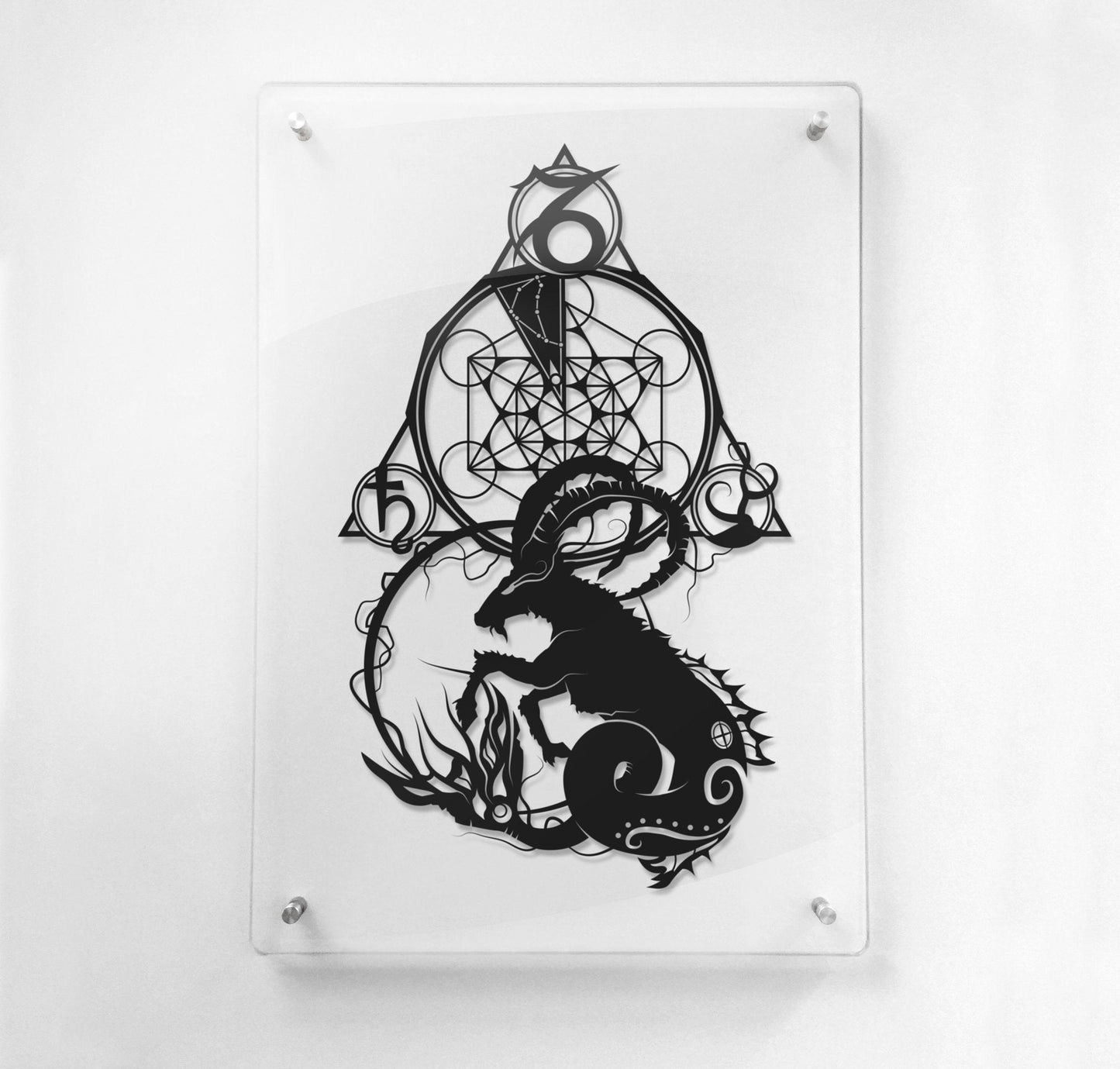 FRAMED Capricorn Zodiac - paper cut art