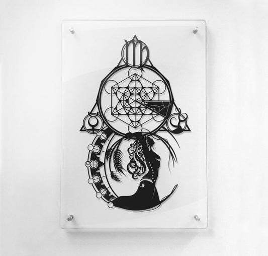 FRAMED Virgo Zodiac - paper cut art