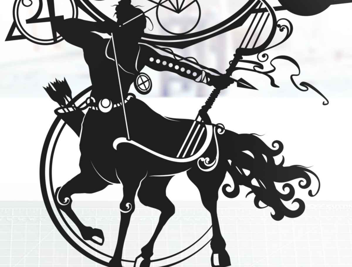 FRAMED Sagittarius Zodiac - paper cut art
