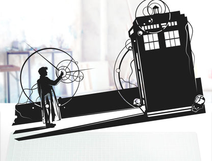 FRAMED Doctor Who Snap - paper cut art
