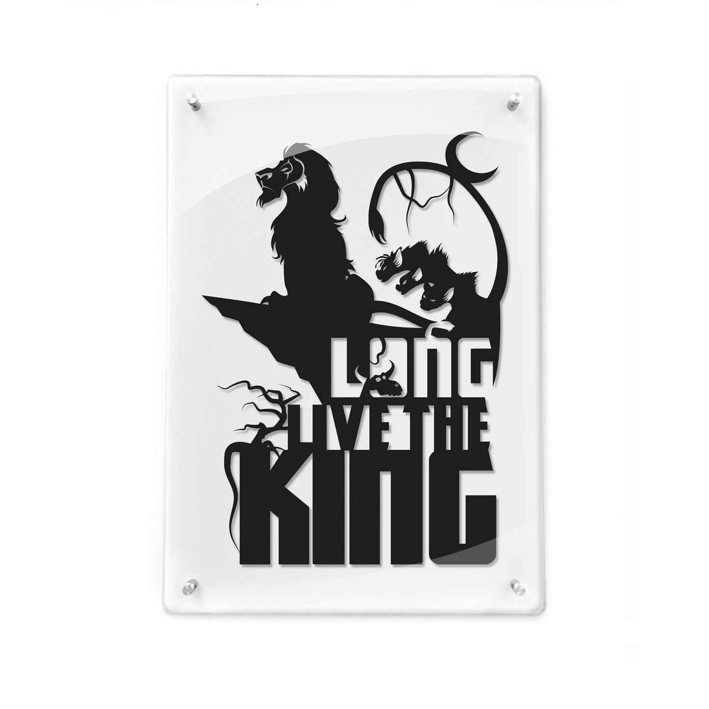 FRAMED Long Live The King Lion King Scar - paper cut art
