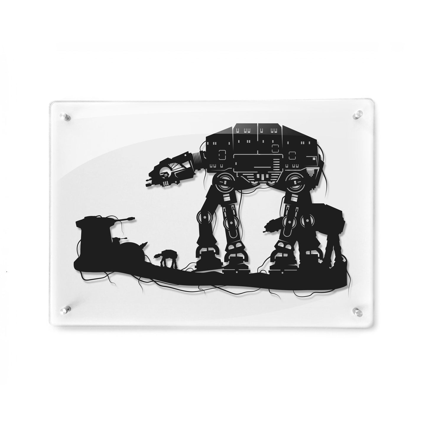FRAMED Star Wars AT AT Walker - paper cut art