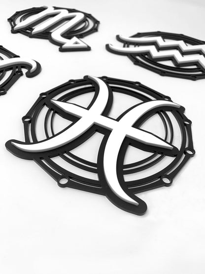 Zodiac Star Signs Wall Art Home Decor Acrylic Birthday Gift Idea