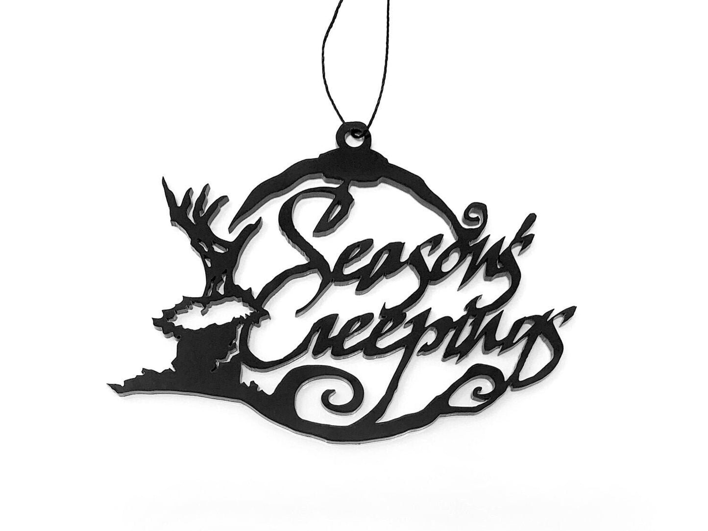 Season's Creepings Christmas Ornament Acrylic Holiday