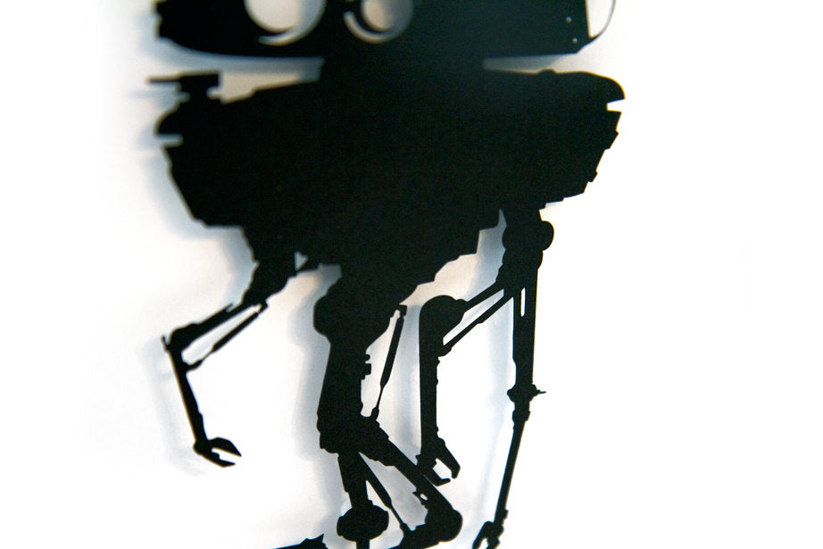 UNFRAMED Star Wars Probe Droid paper cut art