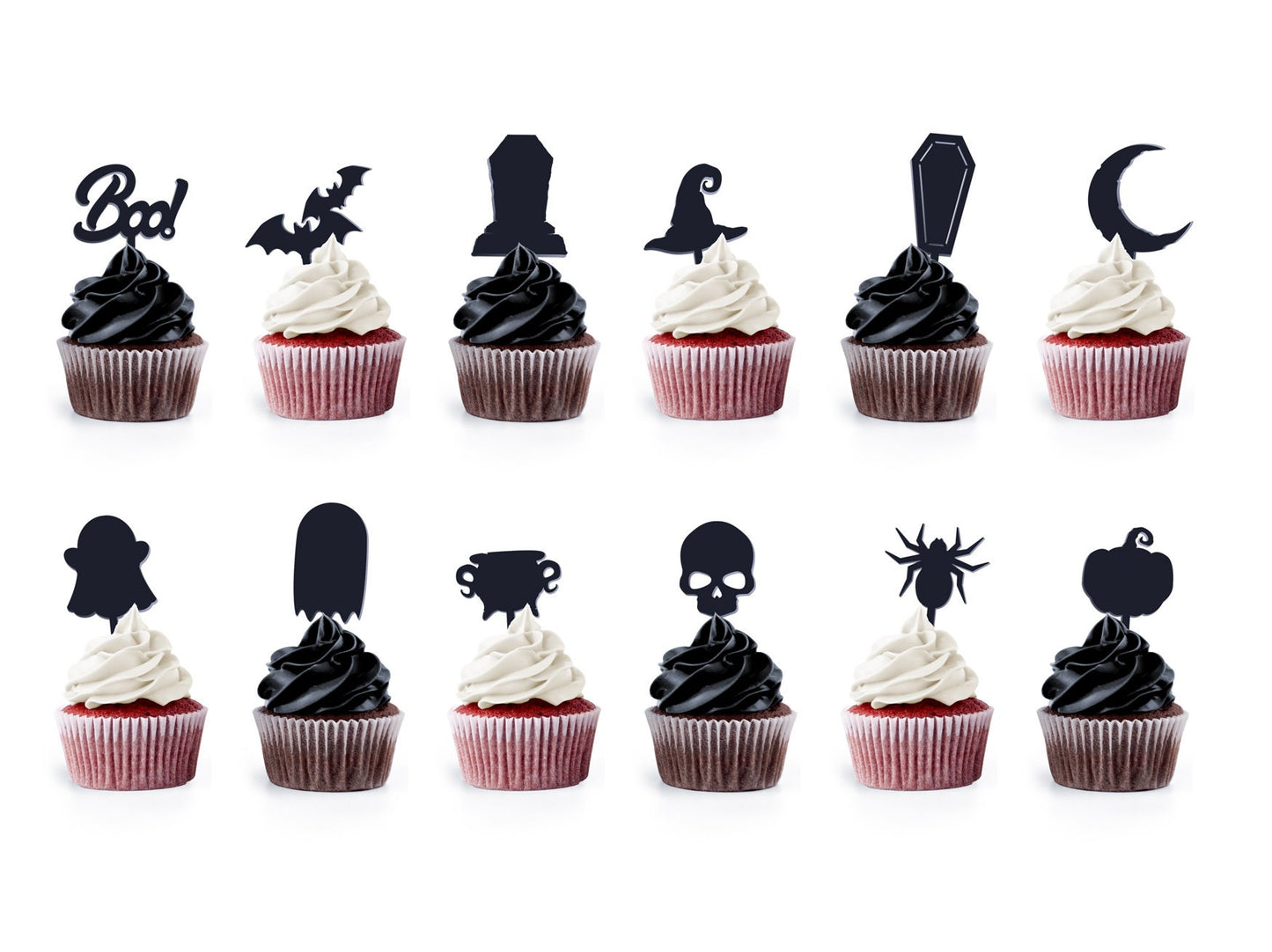nightmare before christmas cupcake toppers