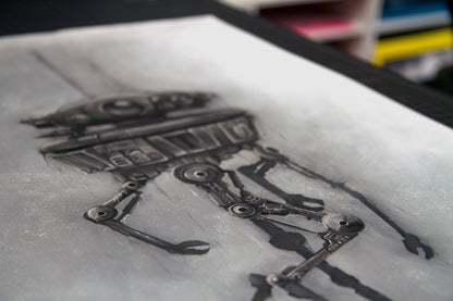 Star Wars Probe Droid charcoal art print