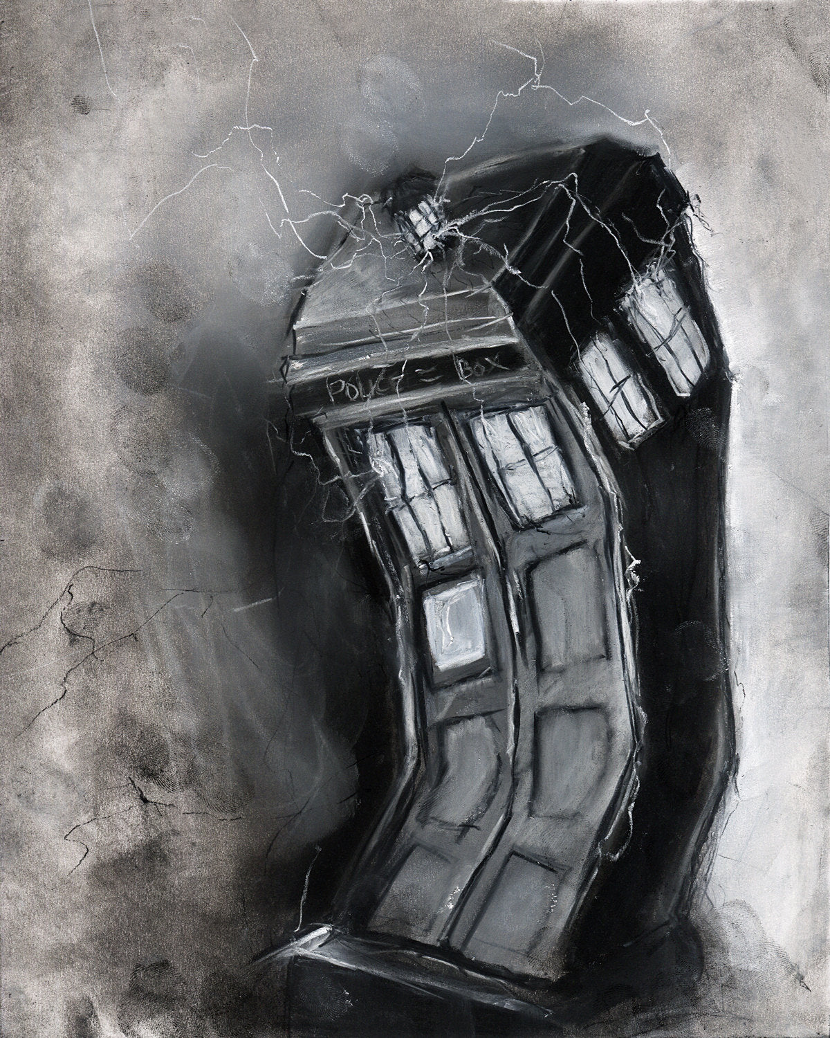 Doctor Who Tardis illustration print