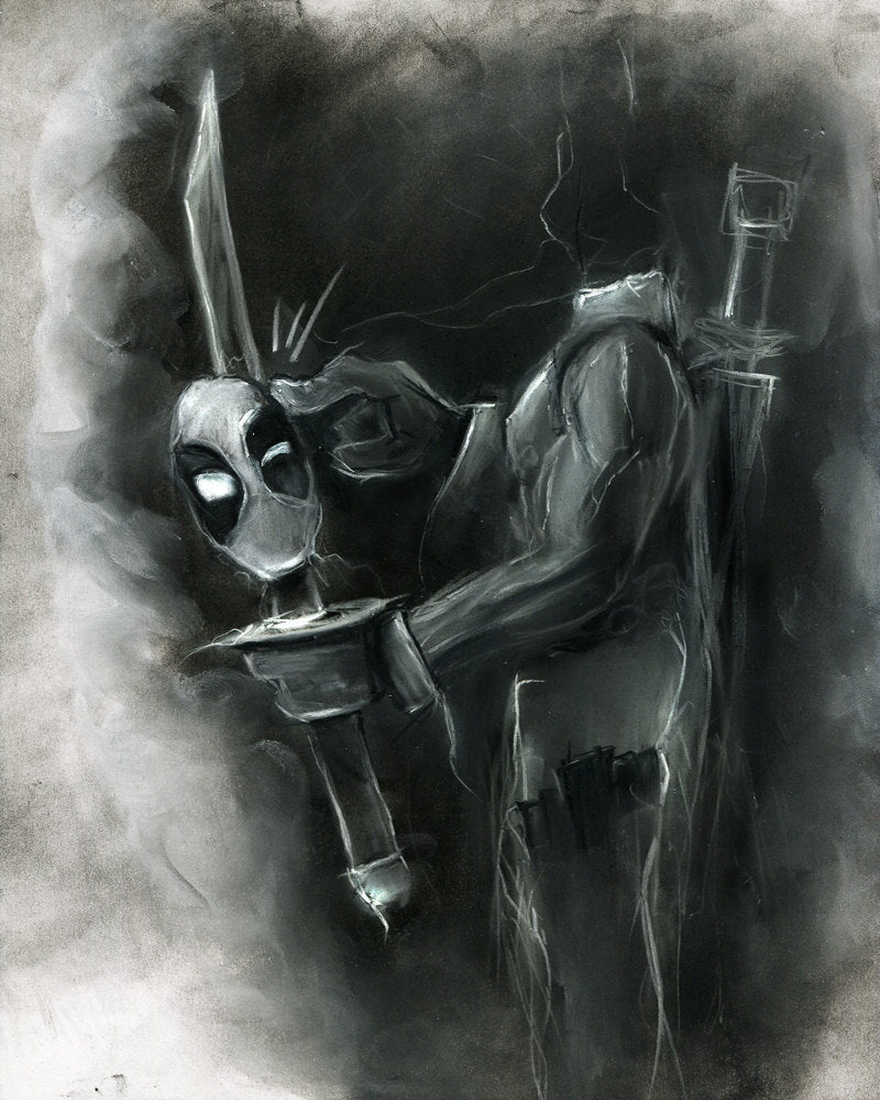 Deadpool illustration print