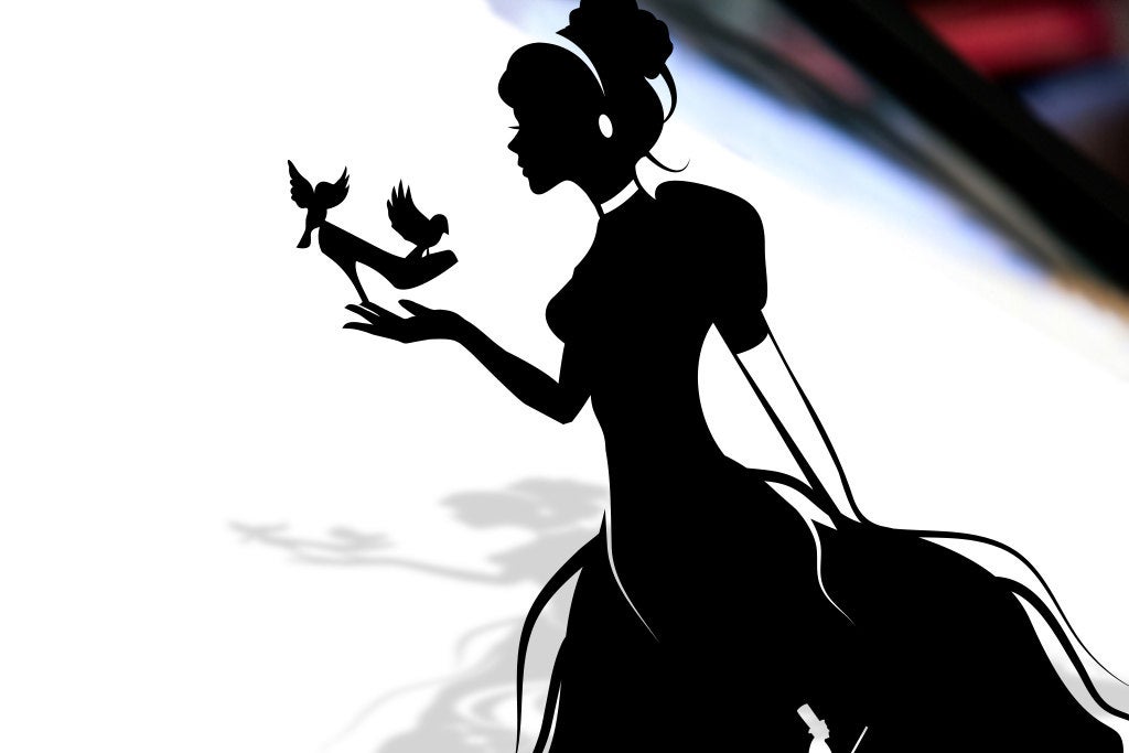 UNFRAMED Princess Cinderella paper cut art