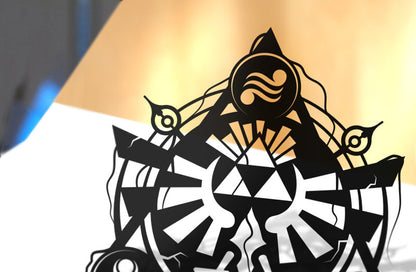 UNFRAMED Legend of Zelda - Hyrule paper cut art
